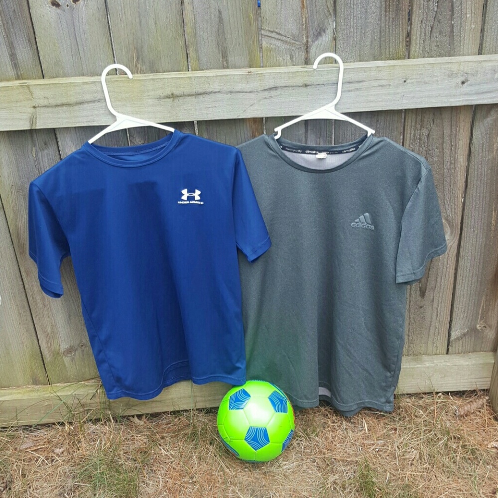 Adidas and Under Armour athletic tshirt bundle